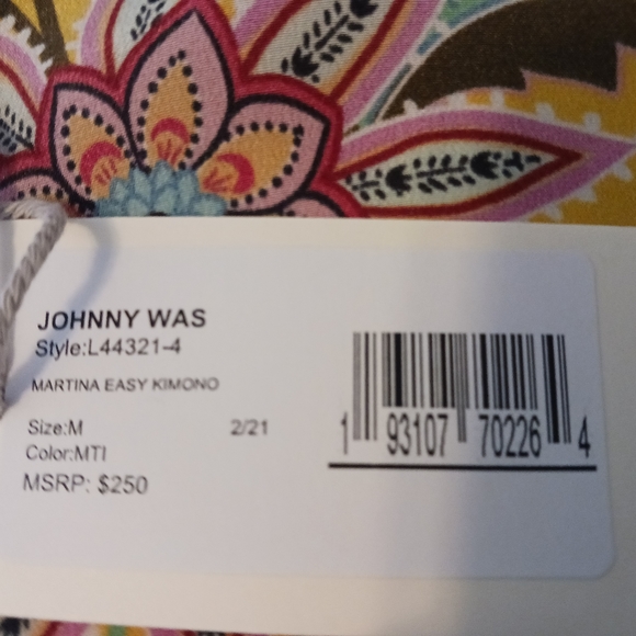 Johnny Was Jade Multi Short Kimono - Picture 7 of 8